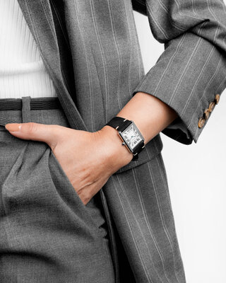 Bőr szíj Hirsch Serro L 05564050-2, fekete, szarvasbőr (nubuk), Limited Edition, hossz L, Quick Release