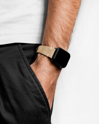 Hirsch Serro L 05564070-2 bőr szíj, barna, antilop bőr, Limited Edition, hossz L, Quick Release