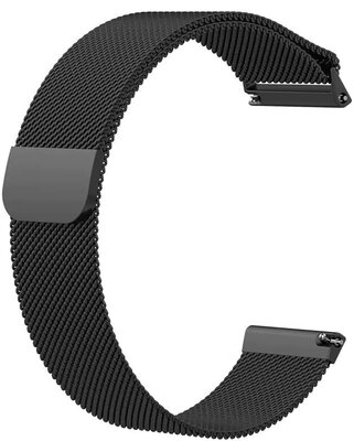 Ricardo acél karkötő 20 mm (Garmin Fenix 7S, Epix 2, 42mm, stb.), fekete, QuickFit