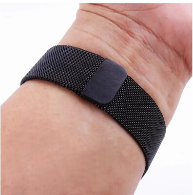 Acél szíj Ricardo 26mm (Garmin Fenix 8/7X/6X (51mm), Tactix stb.-hez), fekete, milánói, QuickFit