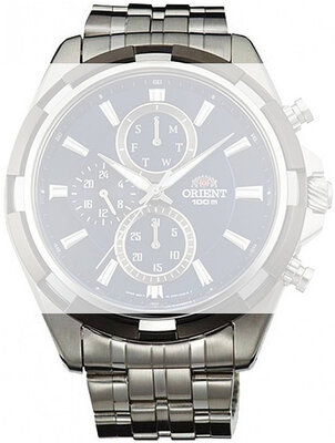 rozsdamentes acél óraszíj Orient PDEZWSS 24mm (kompatibilis a UY01-gyel), ezüst