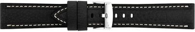 Bőrszíj Morellato Carra 6023E22.019 M, fekete, újrahasznosított anyag