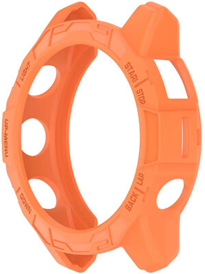 Védő tok (pro Garmin Fenix 7/Epix 47 mm), műanyag, narancssárga