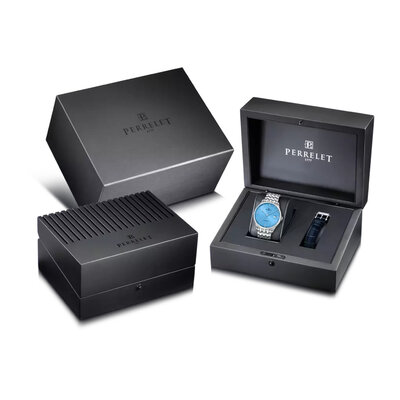 Perrelet Weekend 3 Hands Ice Blue A1300/B (+ pótszíj)