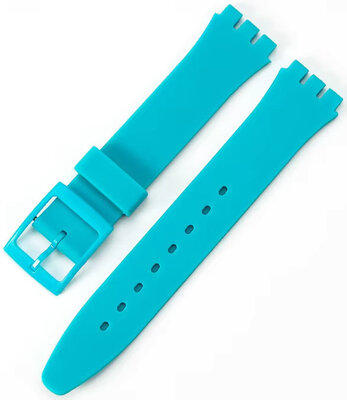 Szilikon óraszíj Ricardo Barletta 19mm (kompatibilis Swatch), türkiz