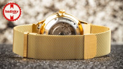 Rozsdamentes acél óraszíj Ricardo Milanese, Gold, mágneses 20mm