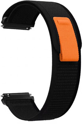 Nylon óraszíj Ricardo Carezza 20mm, Black, Quick Release