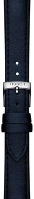Bőrszíj Tissot T852.050.307 22mm, kék, vegan, Quick Release