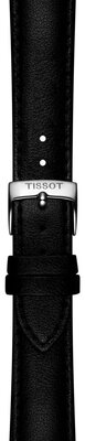Bőrszíj Tissot T852.050.319 18mm, fekete, vegan, Quick Release