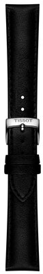 Bőrszíj Tissot T852.050.319 18mm, fekete, vegan, Quick Release