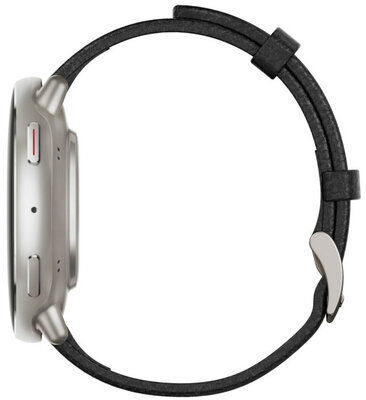 Amazfit Active 2 Premium (Round) fekete bőr (+ tartalék szíj)