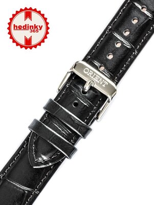 Bőrszíj Orient UL020018J0 20mm (modell esetében RA-AP01), fekete