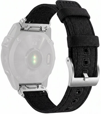 nylon óraszíj Ricardo Ortisei 22mm, Black, QuickFit