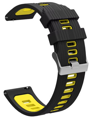 Szilikon pánt Ricardo 20mm (pro Garmin Fenix 8/7S/6S (43mm), aj.), fekete V2, Quick Release