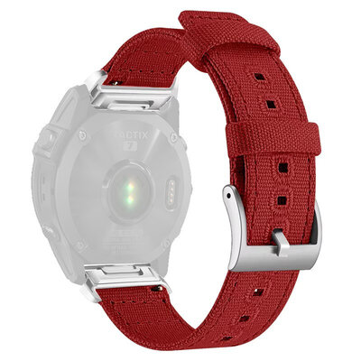 Nylon pánt Ricardo 26mm (pro Garmin Fenix 8/7X/6X (51mm), Tactix aj.), piros, QuickFit