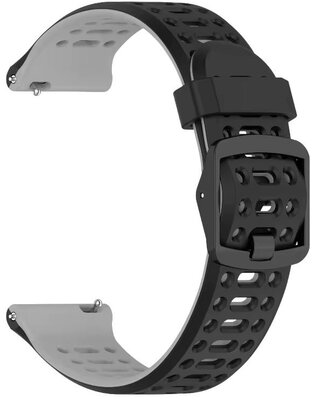 Szilikon óraszíj Ricardo Pejo 22mm, Black/Gray, Quick Release