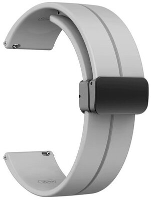Ricardo szilikon pánt 22mm (Amazfit Bip 5 készülékhez), szürke, gyorskioldó