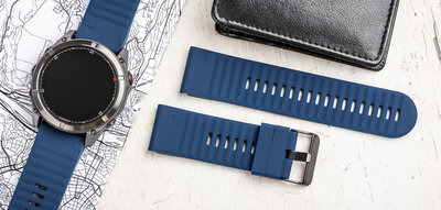 Szilikon pánt Ricardo 26mm (pro Garmin Fenix 8/7X/6X (51mm), Tactix aj.), kék V4, QuickFit