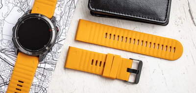 szilikon óraszíj Ricardo Livigno 26mm, Orange, QuickFit