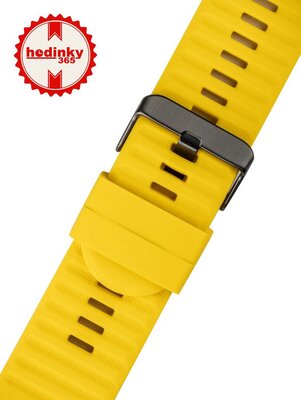 Szilikon óraszíj Ricardo Livigno 26mm, Yellow, QuickFit