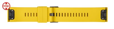 Szilikon óraszíj Ricardo Livigno 26mm, Yellow, QuickFit