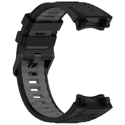 Szilikon óraszíj Ricardo Moena (kompatibilis Amazfit T-Rex 3), Black/Gray
