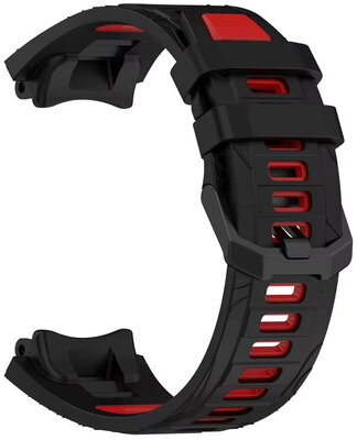 szilikon óraszíj Ricardo Moena (kompatibilis Amazfit T-Rex 3), Black/Red