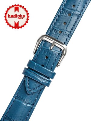 Bőr óraszíj Ricardo Todi, kék V3
