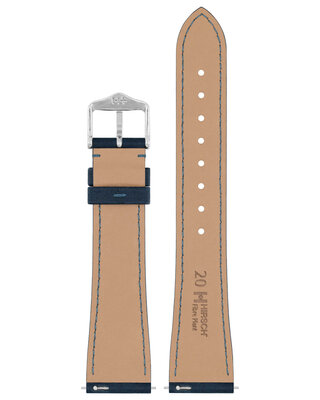 Természetes óraszíj Hirsch Fibre Plant M 04299180-2, kék, természetes szálak, hossz M, Quick Release Limited Edition