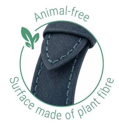 Természetes óraszíj Hirsch Fibre Plant M 04299180-2, kék, természetes szálak, hossz M, Quick Release Limited Edition