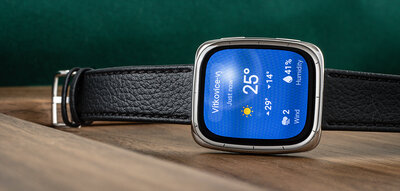 Amazfit Active 2 (Square) fekete bőr (+pót szíj)