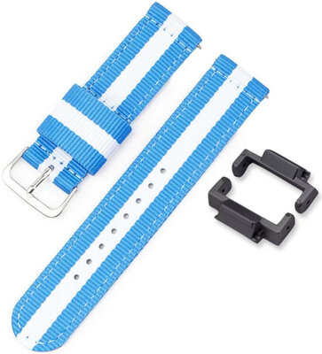 Ricardo 16mm textilszíj (Casio G-Shock GA-2100/GA-2110, DW-5600, GW-6900), kék, NATO, + szürke adapter, szürke színű