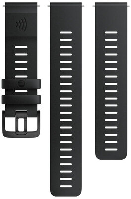 Polar szilikon szíj 22mm, fekete, méret S, M/L, gyorskioldó, fizetés, fizetés