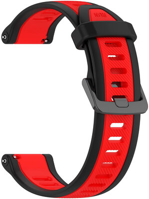 Ricardo 20mm szilikon pánt (Garmin Venu, Venu Sq, Venu Sq 2, Venu 2 plus, stb.), piros, gyorskioldó, gyorskioldó