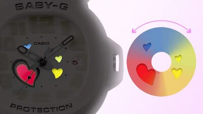 Casio Baby-G BGA-10-4AER Playful Hearts Series