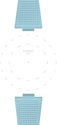 Gumiszíj Tissot T852.050.985 (modell esetében Tissot PRX 40mm), kék