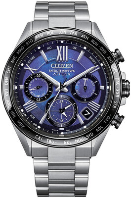 Citizen Satellite Wave Attesa Eco-Drive CC4075-50L Unite With Blue Limited Edition 2400pcs