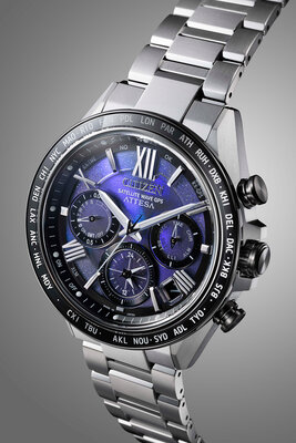 Citizen Satellite Wave Attesa Eco-Drive CC4075-50L Unite With Blue Limited Edition 2400pcs