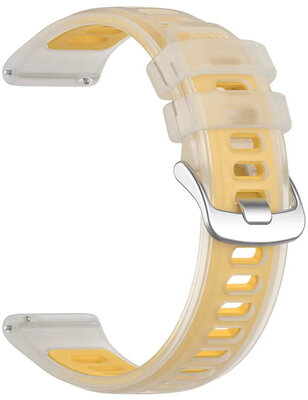 Szilikon pánt Ricardo 22mm (pro Garmin Forerunner 570 (47mm) aj.), sárga, Quick Release