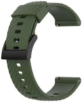 Szilikon pánt Ricardo 24mm (pro Garmin Venu X1), zöld, Quick Release