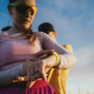 Textil pánt Suunto 22mm, sárga, méret S/M + M/L