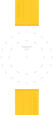 Szilikon pánt Tissot T852.050.993 22mm, sárga, Quick Release