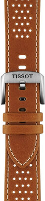 Bőrszíj Tissot T852.051.017 22mm, barna, Quick Release