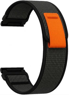 Nylon óraszíj Ricardo Carezza 22mm, Dark Gray, QuickFit