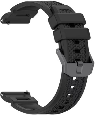 Szilikon pánt Ricardo 24mm (pro Garmin Venu X1), fekete, Quick Release