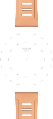 Szilikon pánt Tissot T852.050.298 21mm, bézs