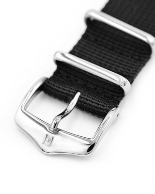 Textil szíj Hirsch Rush Recycle XL 40536050-2, fekete, hossz: XL