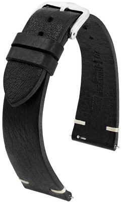 Bőrszíj Hirsch Bagnore 05502150-2, fekete, borjú, Quick Release