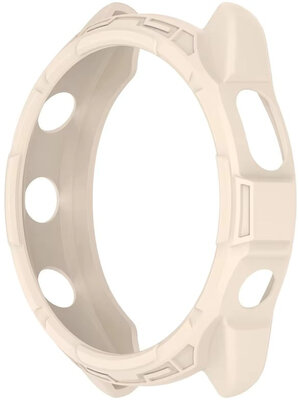 Védő tok (pro Garmin Forerunner 265S), műanyag, bézs
