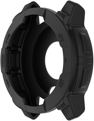 Védő tok (pro Garmin Instinct 3, 45mm), műanyag, fekete